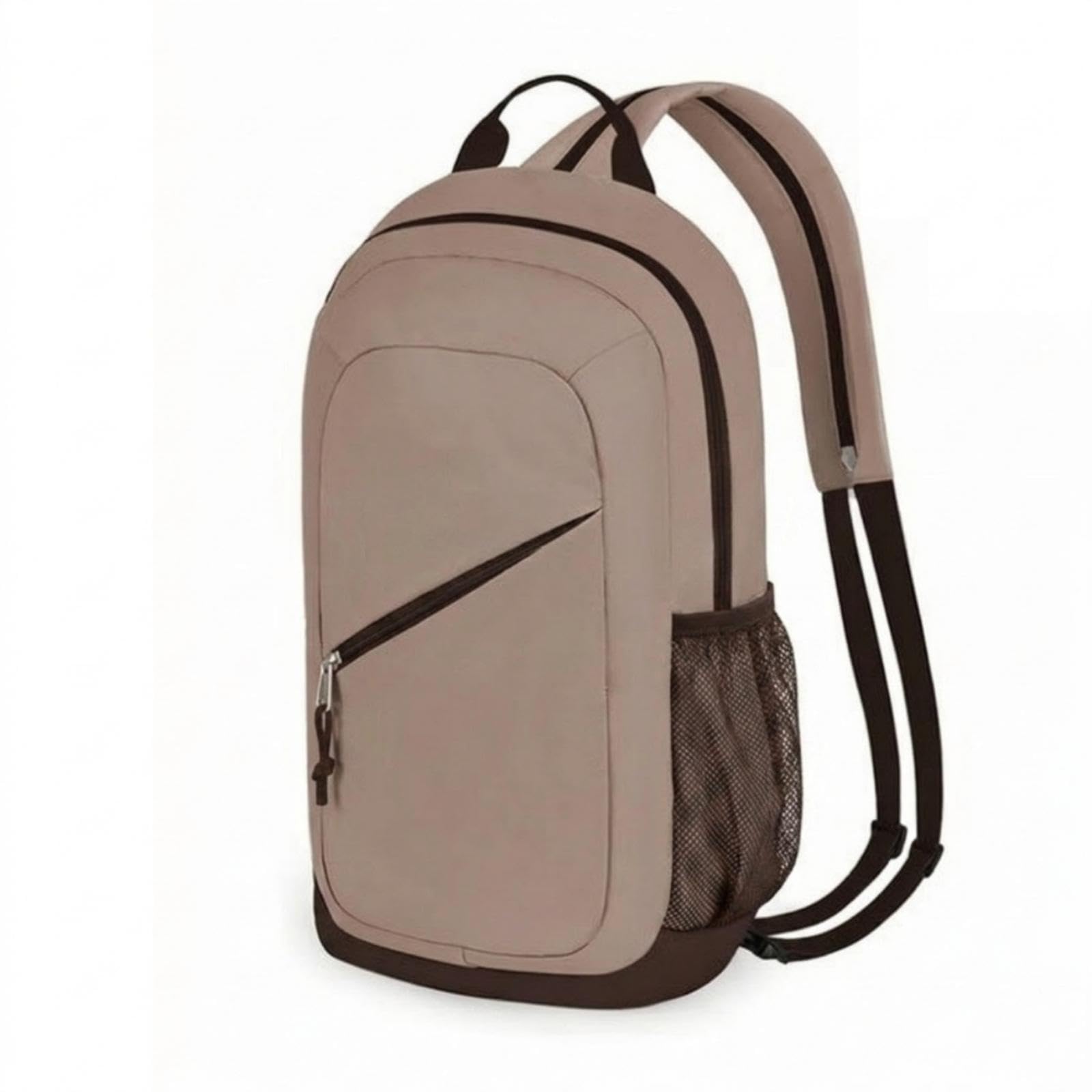 Pickleball Backpack Pickleball Bag Compact Backpack with Water Bottle Holder for Outdoor Training Brown-picture-32