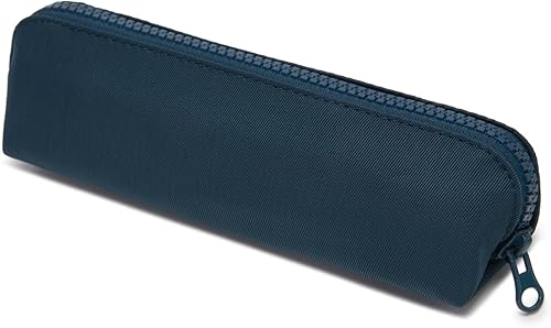 Miniatura 17 de Caja de lápices de lona de algodón y bolsa de lápices multifuncional simple con cremallera Almacenamiento portátil (negro)