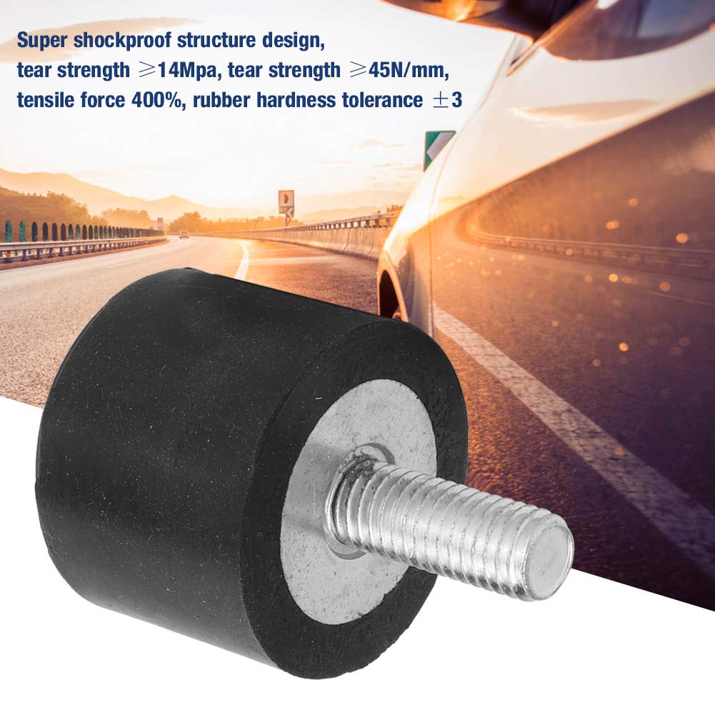 4er - Set Anti - Vibrations - Gummi - Bobbin - Lager, Schwingungsisolator für Maschinen, Automobilindustrie, Fitnessgeräte und Elektronik, hitzebeständig, reißfest 45 N/mm (VE40*30 M10*25)