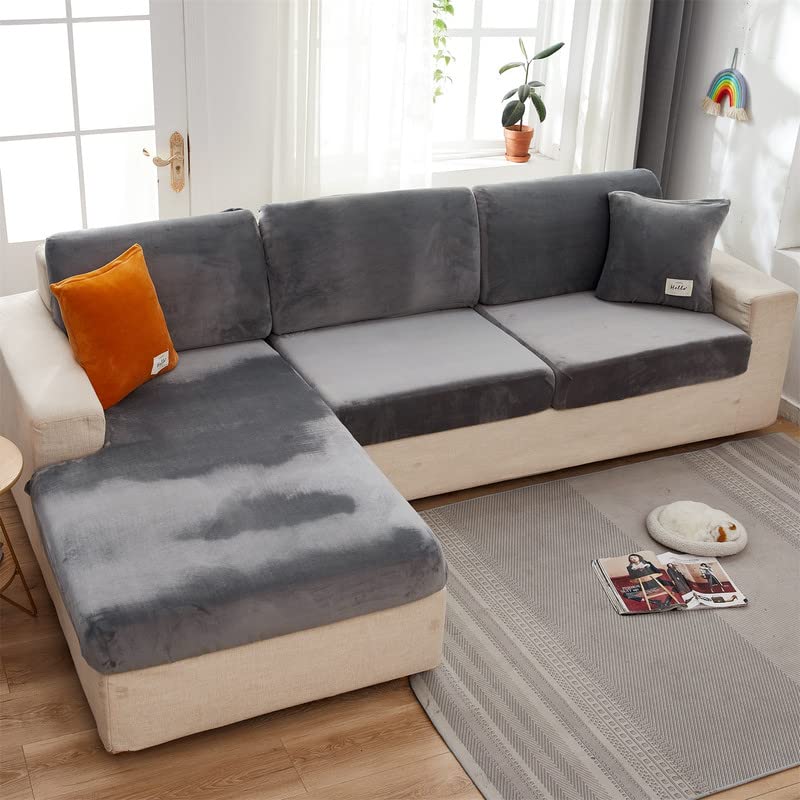 Topchances Soft Velvet Sofa Seat Cushion Cover - Image 4