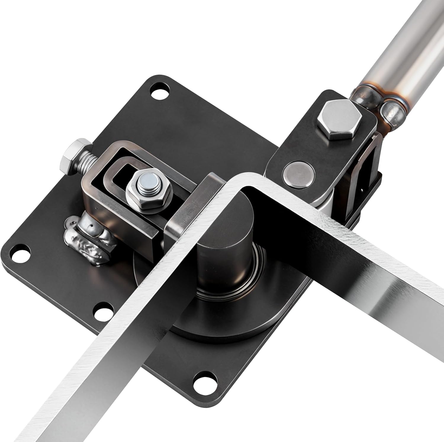 MXBAOHENG 90° Flat Bar Bender 3 * 50mm Flat Bar Bending Tool 9 Bearings Metal Bender Machine for Galvanized Flat Strip Steel Copper Aluminum Iron 304 Stainless Steel