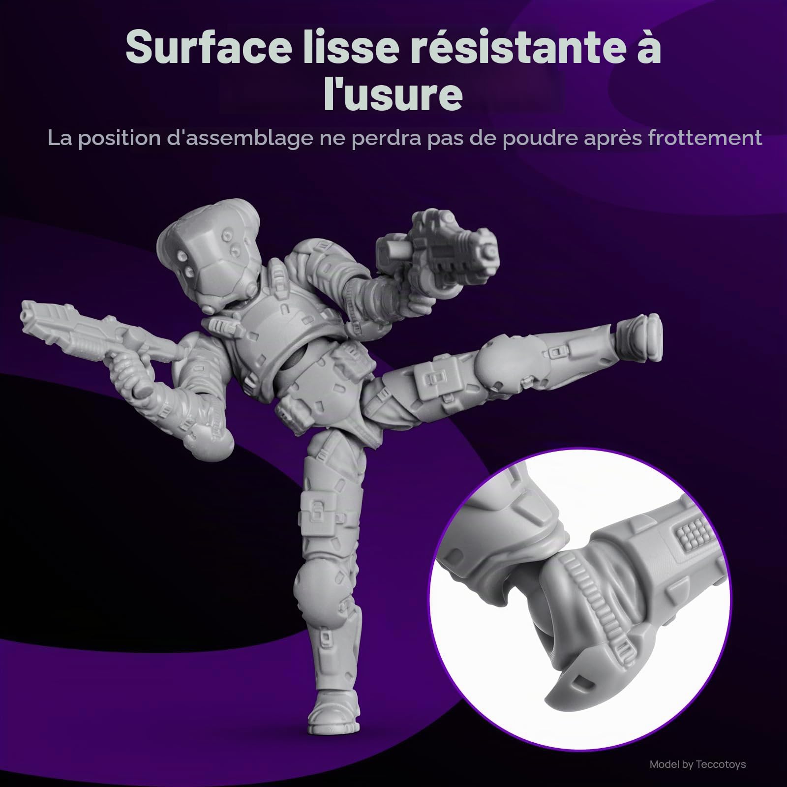 RESIONE M58 Résine Imprimante 3D – Grise Résine ABS Like Robuste et Rigide, Résine 3D Résistante Haute Précision pour Impression LCD/DLP/MSLA UV 405nm, 1000g