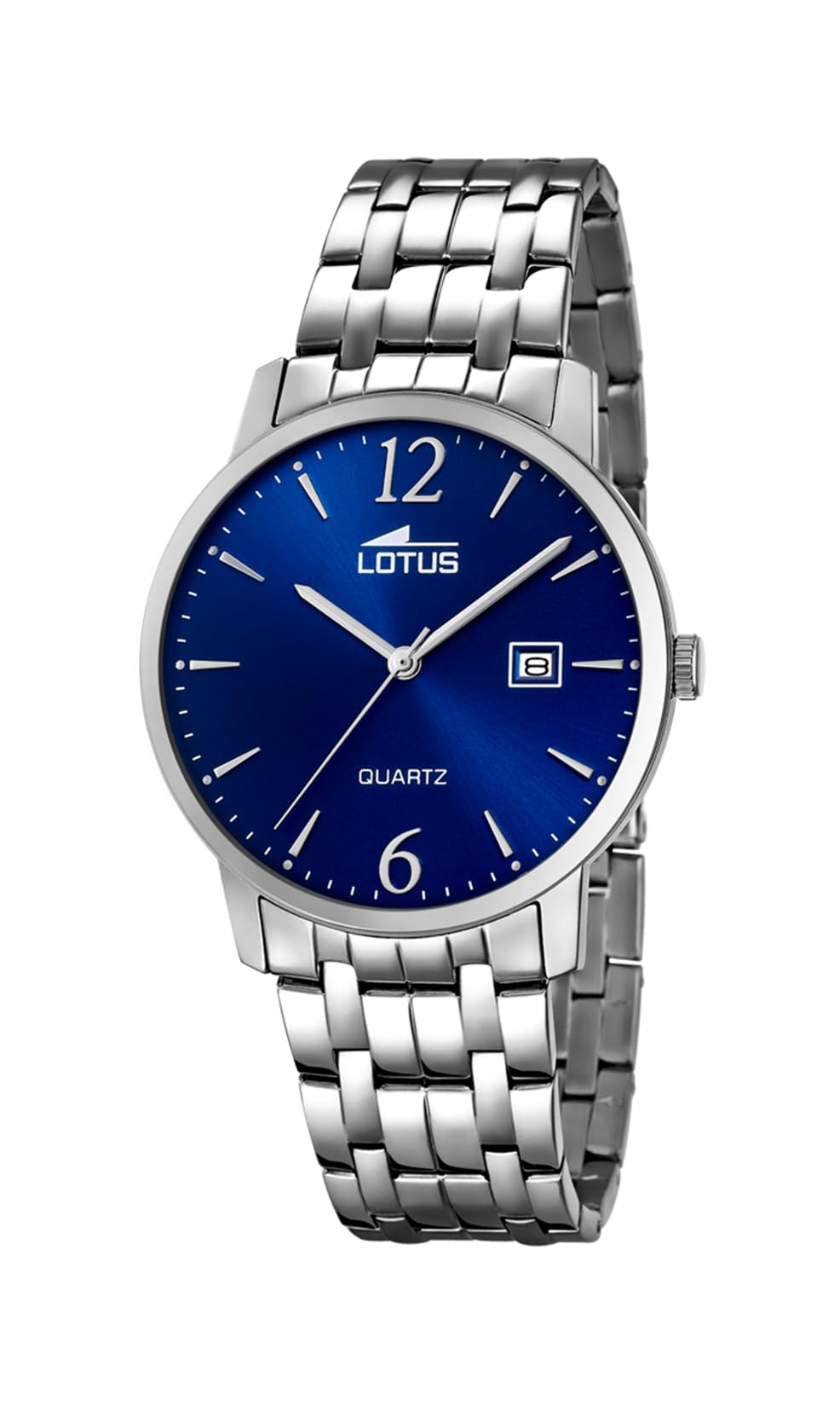 LOTUS Reloj Hombre Analógico de Acero Inoxidable 316l Plateado