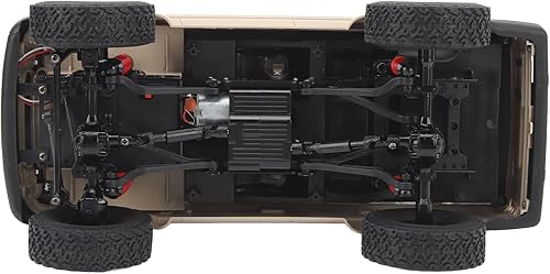 Miniatura 4 de RC Crawler, 500mAh 2.4GHz 116 Escala Completa Vehículo RC Camión Interior (Caqui)