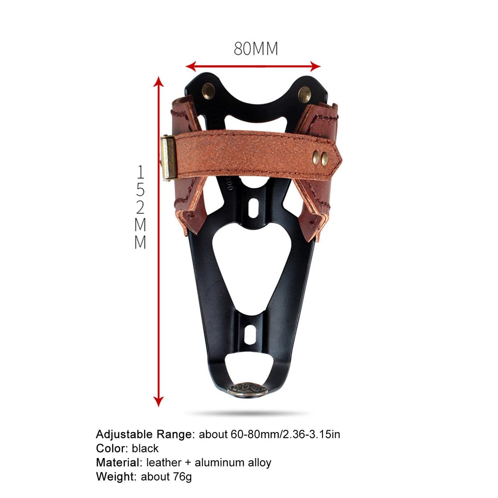 Porte-Bouteille en Cuir,Pochette pour Bouteille d'eau en PU avec Sangles réglables - Pochette Porte-Ceinture Portable, Porte-Bouteille d'eau pour la Chasse, la Marche, la Course