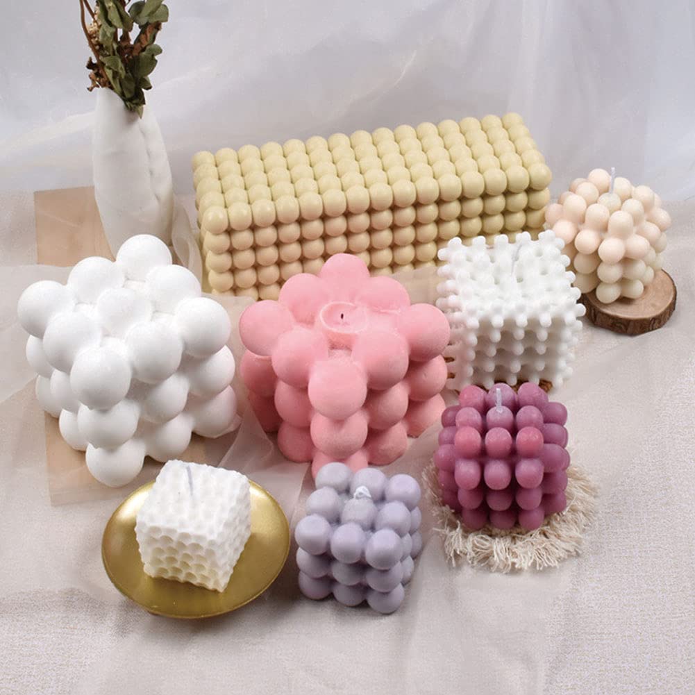 Świeca, Formy do świec Silikonowe formy do odlewania świec 3d Cube Odlewanie żywicy Formy epoksydowe Geometryczna forma z wzorem plastra miodu Diy Mydło Craft Making Tool