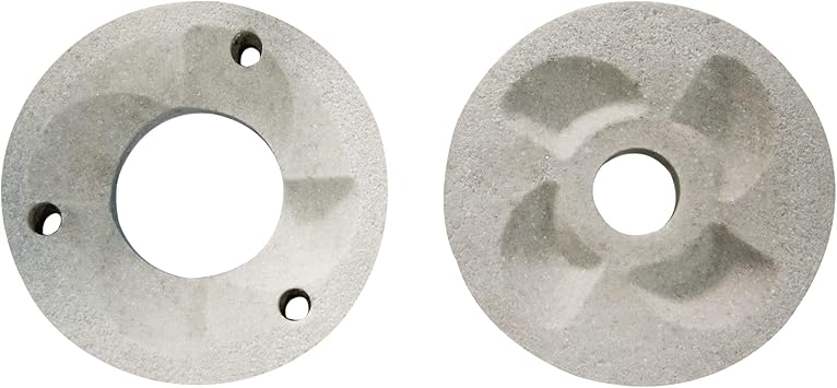 2PCS Grinding Sheets for Electric Grain Mill,Replacement Grinding Plates | Marble Dry & Wet Grinding Discs,General Milling Disc,#150
