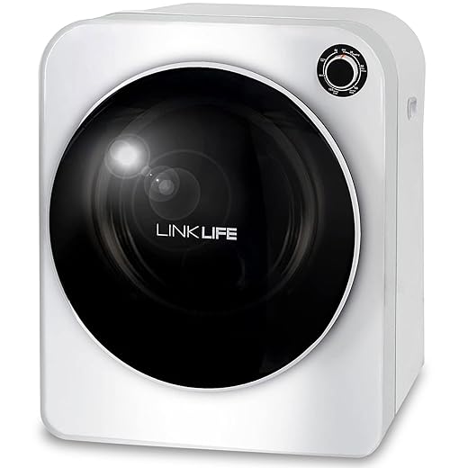 11Lbs 2.6 cu.f Electric Portable Clothes Dryer - LINKLIFE Portable Tumble Clothes Laundry Dryer, Stainless Steel Drum, Mechanical Control