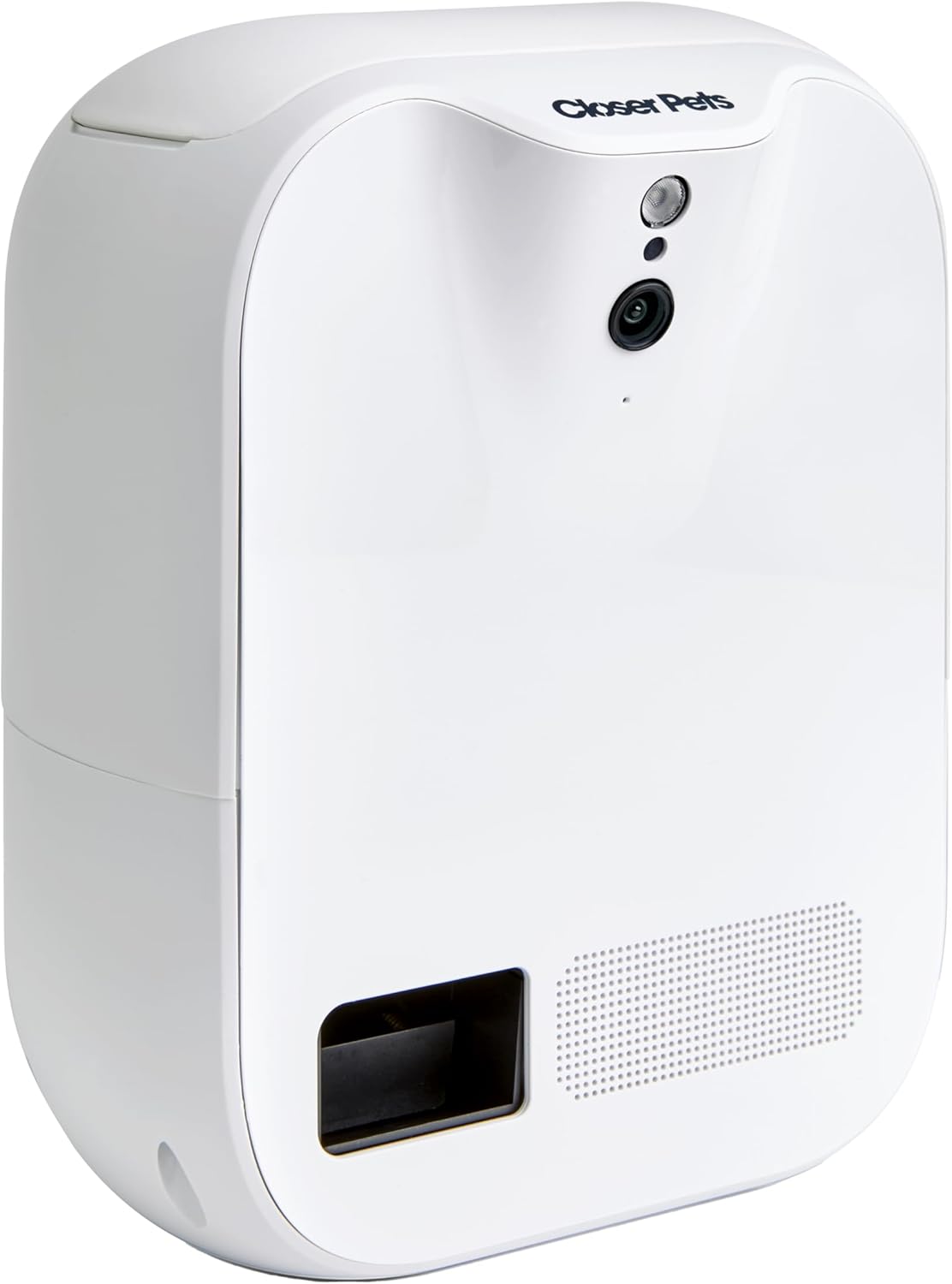 Closer Pets TreatView Pet Indoor Security Camera with Phone App (iOS/Android Compatible), with Night Vision and Built-in Treat Dispenser