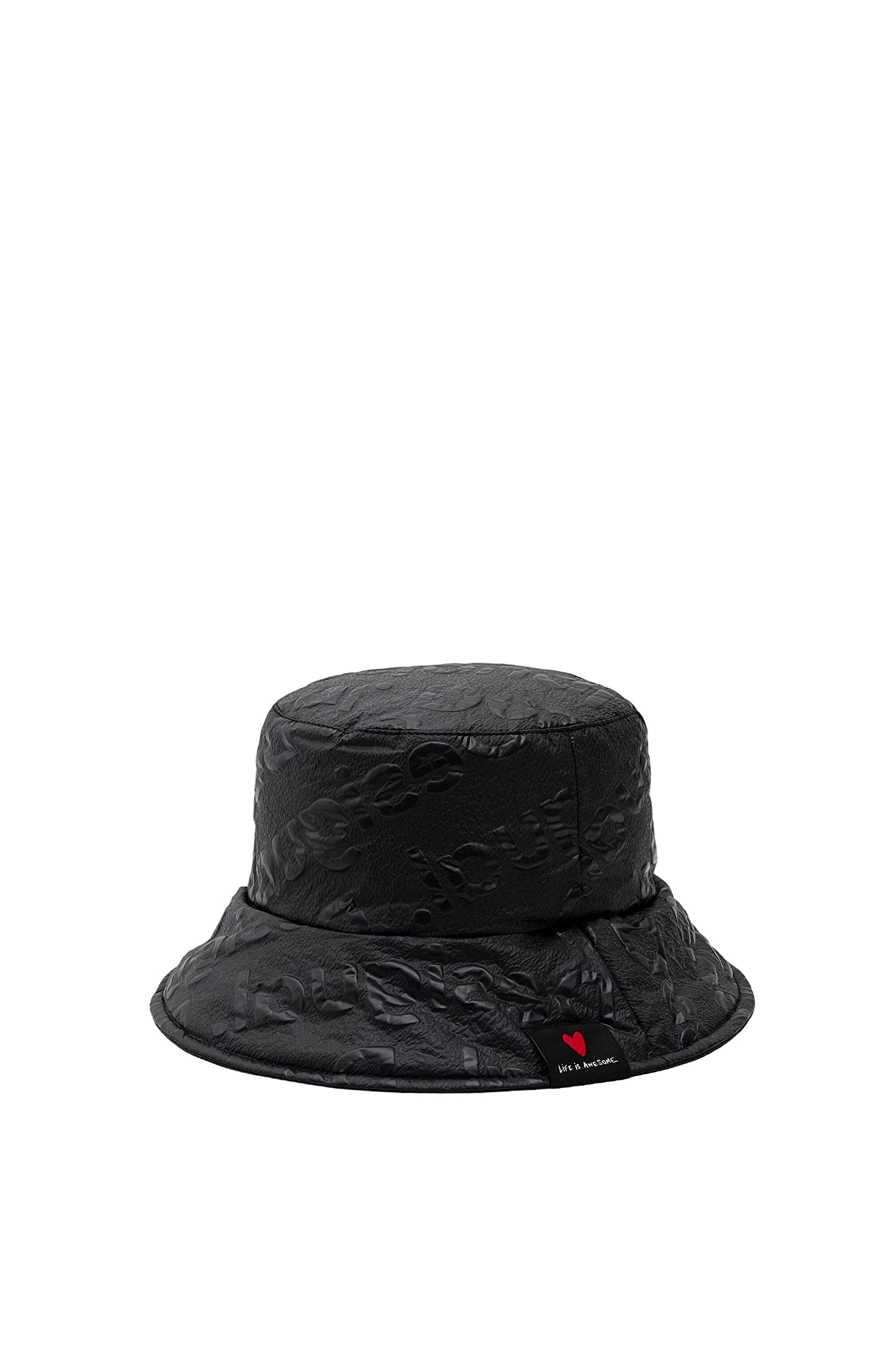 Desigual Hat_logodesigual 2000 (Black) Juego De Accesorios Invierno Mujer, Negro (Black), Talla Única