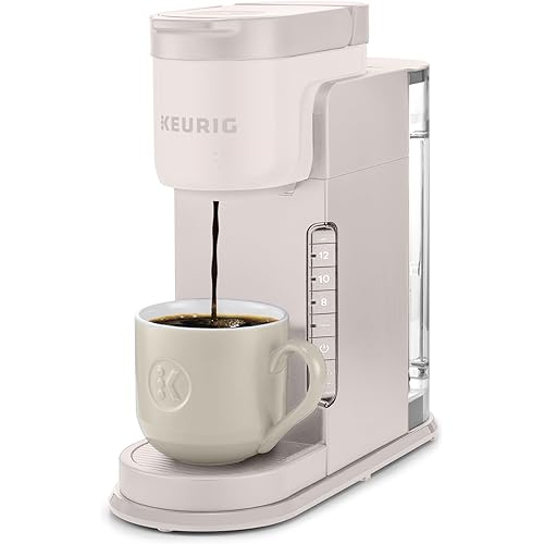 Keurig K-Express Single Serve Coffee Maker – Strong Brew Option, 42oz Reservoir, Sleek Design for Holiday Hosting & Gifting, Warm Stone