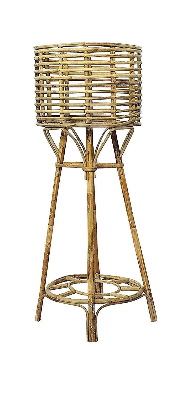 CRAFTCANE Wood Cane Bamboo Planter Stand for Home Garden Balcony Living Room (B0CSWPGSTP) Amazon Price History, Amazon Price Tracker