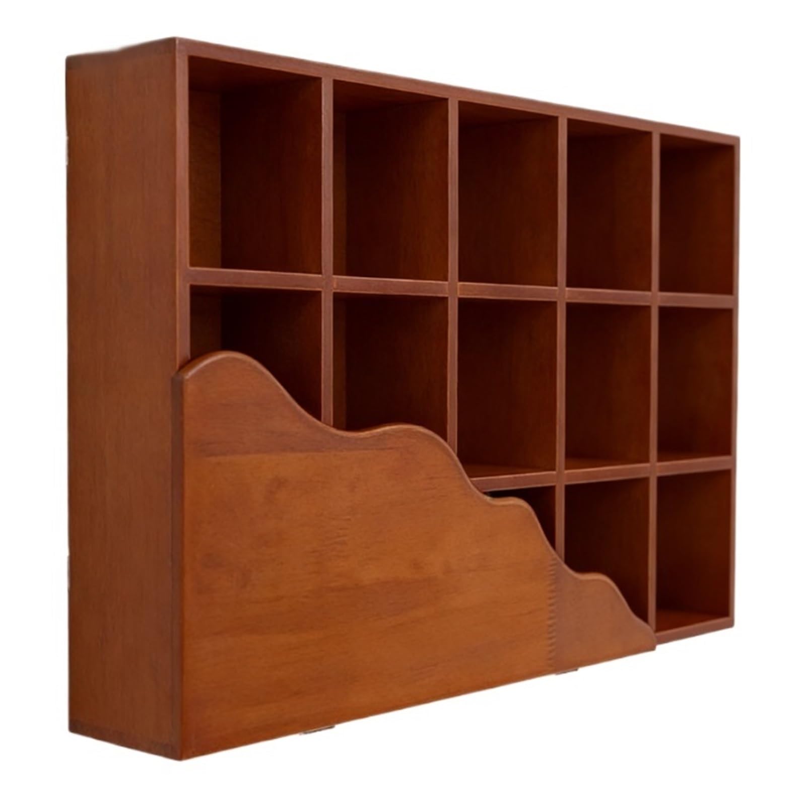CYairong-22 Cup Display Shelf Solid Wood Tea Cup Holder Chinese wall Mounted Coffee Storage Coffee Mug Display Rack