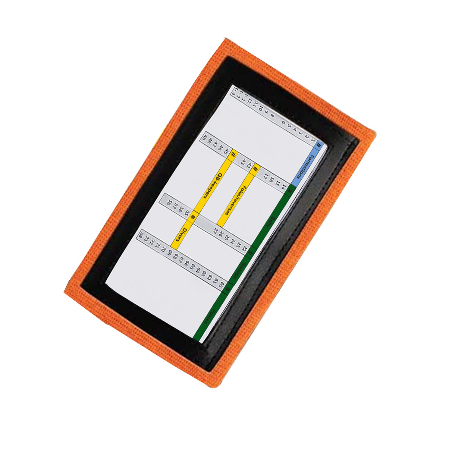 Playbook Wristband QB, Adult Football Playbook, 3 Slots, 1 Pack
