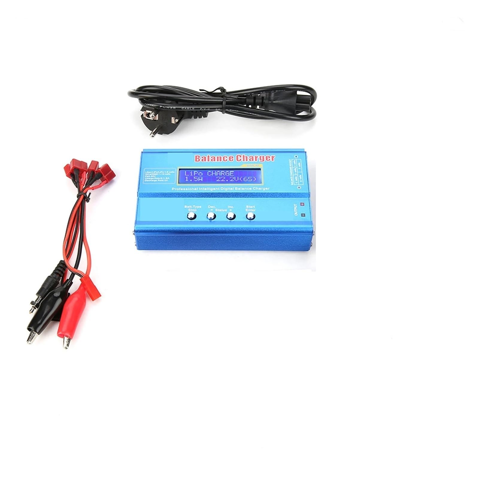 Ładowarka Baterii, Ładowarka z balanserem cyfrowym LCD 80 W do akumulatorów NiMH RC