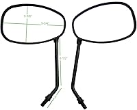 Vista 3 de Espejo retrovisor ovalado negro compatible con un par de espejos retrovisores para Triumph Tiger Explorer XC ABS 2014