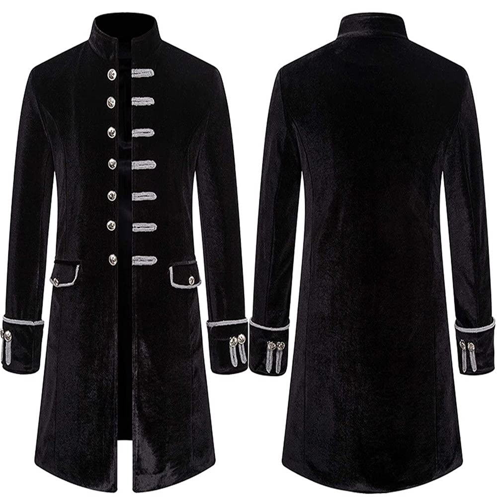 Buy WAQD Men's Steampunk Vintage Tailcoat Jacket Gothic Victorian Coat