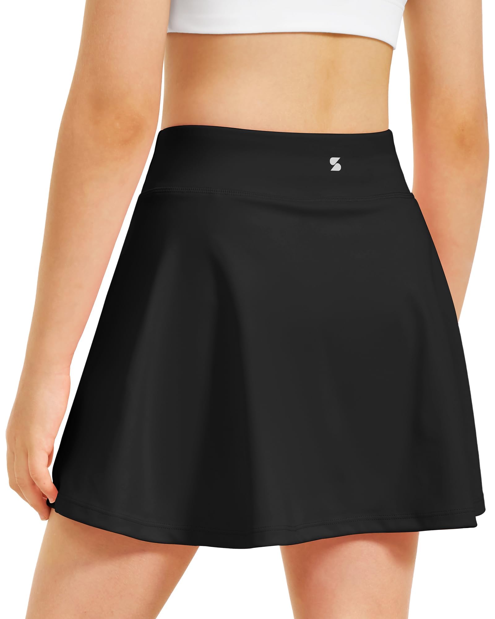 Stelle Girls Tennis Skirts with Pockets Athletic Skorts Inner Shorts High Waisted Sports Golf Running Skirt