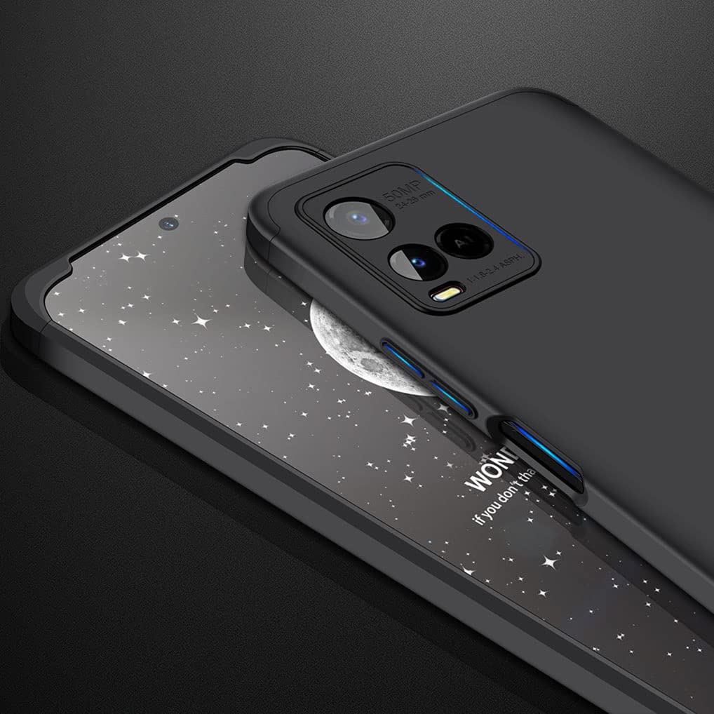Custodia Sottile SEAHAI Per Vivo Y16, Colore Rosso, In Policarbonato Opaco Con Finitura Setosa, Antiurto, Antigraffio, Bordi Rialzati Per Fotocamera E Schermo