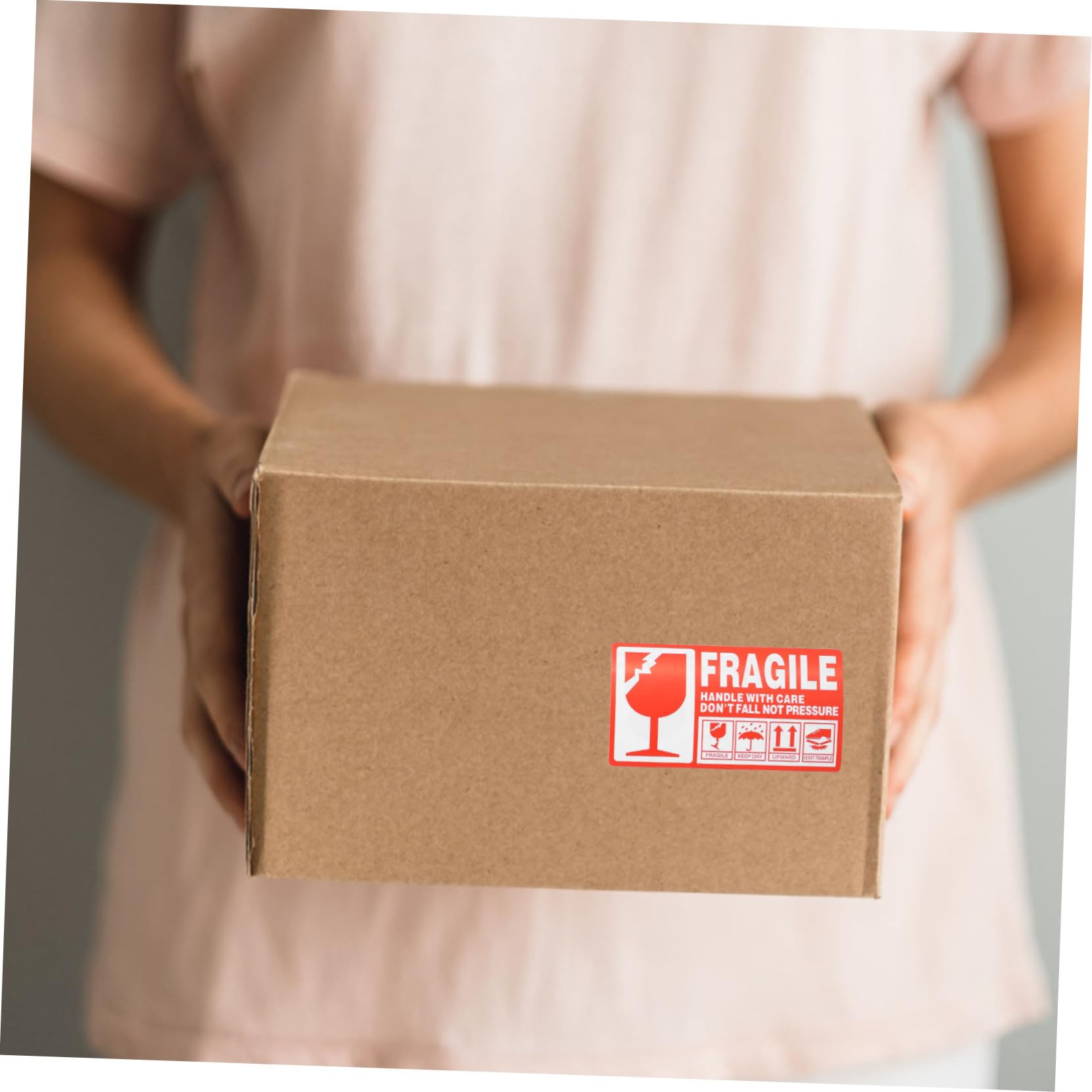 Angoily Étiquette Fragile Avertissement pour Expédition Étiquette Emballage Fragile à Manipuler avec Précaution