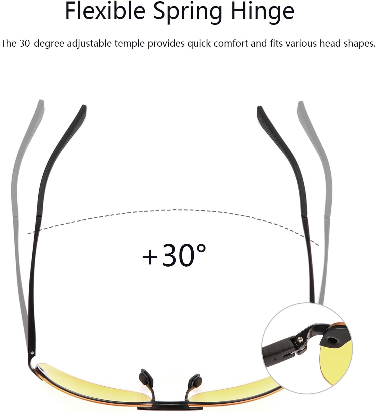 Polarized Photochromic Sunglasses for Men - UV Protection and Lightweight Sun Glasses for Driving Fishing - Image 6