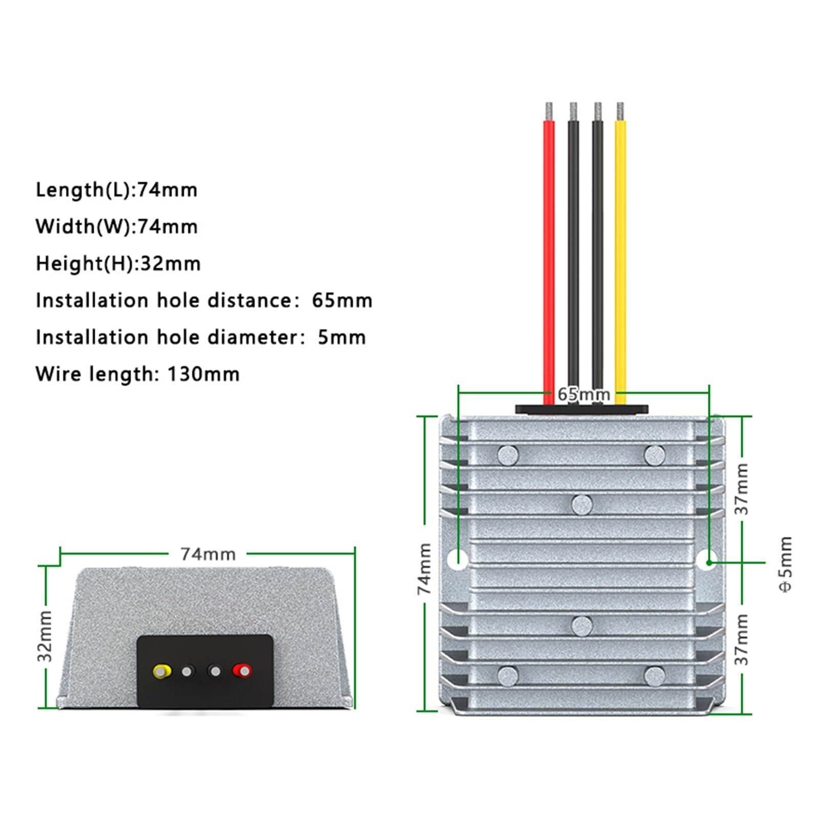 1 sztuka konwerter Boost/Buck 9-36 V 24 V na 28 V 24 V 19 V 13,8 V 20 A 8 A DC regulator napięcia ładowarka do podwójnej baterii 24 V (12 A, 9-36 V_12 V)