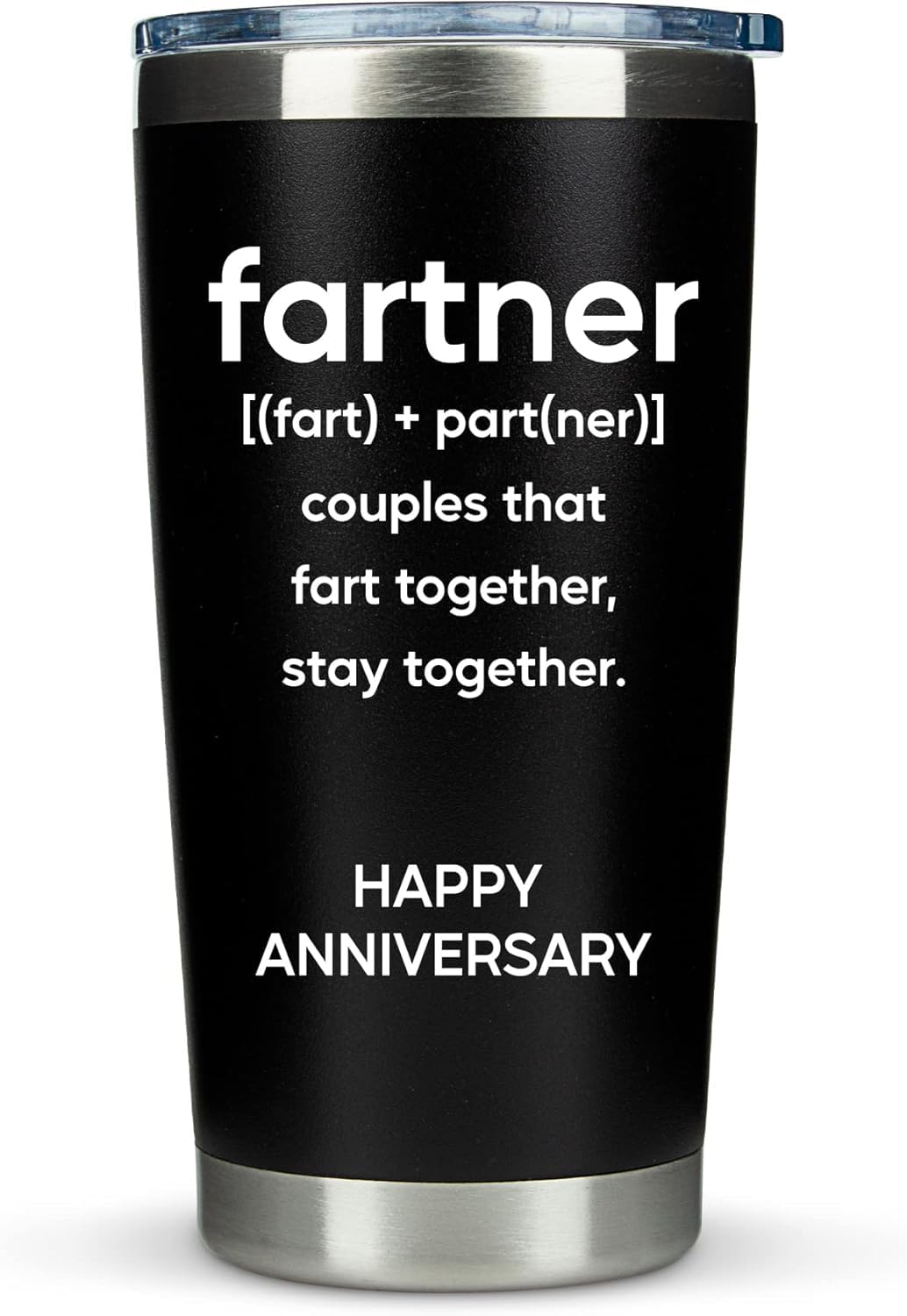 KLUBI Gift for Husband Fartner Cup Couples That Fart Together Stay Together 20oz Fartner Mug Funny Gifts for Him Boyfriend Anniversary - Gifts for 2 Year Anniversary for Him Last Minute Gifts for Him