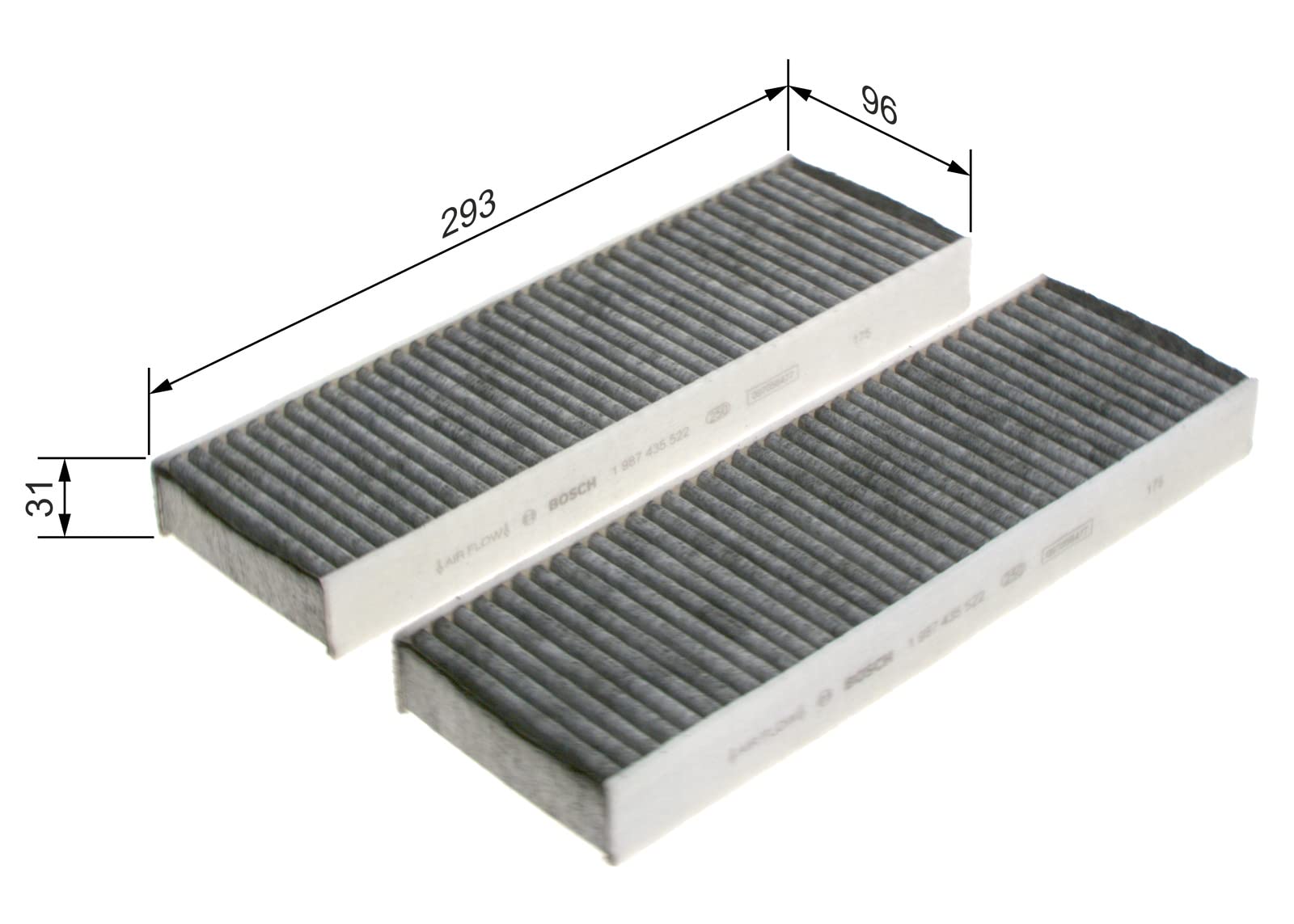 Filtre D'habitacle Bosch Au Charbon Actif R5522 - Anti-pollen, Poussière Fine Et Odeurs - Pour Climatisation Filtre D'habitacle Bosch Au Charbon Actif R5522 - Anti-pollen, Poussière Fine Et Odeurs - Pour Climatisation