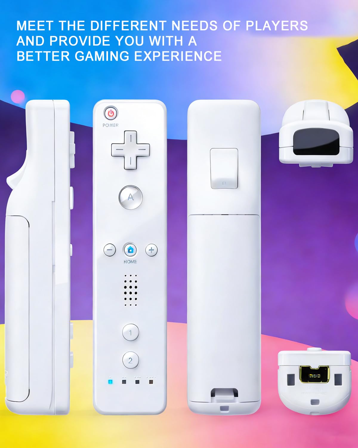 SONVIEE Wii Manette Remote Controller et Nunchuck Joystick Wii Télécommande de Remplacement avec étui en Silicone et Dragonne, Contrôleur sans Motion Plus