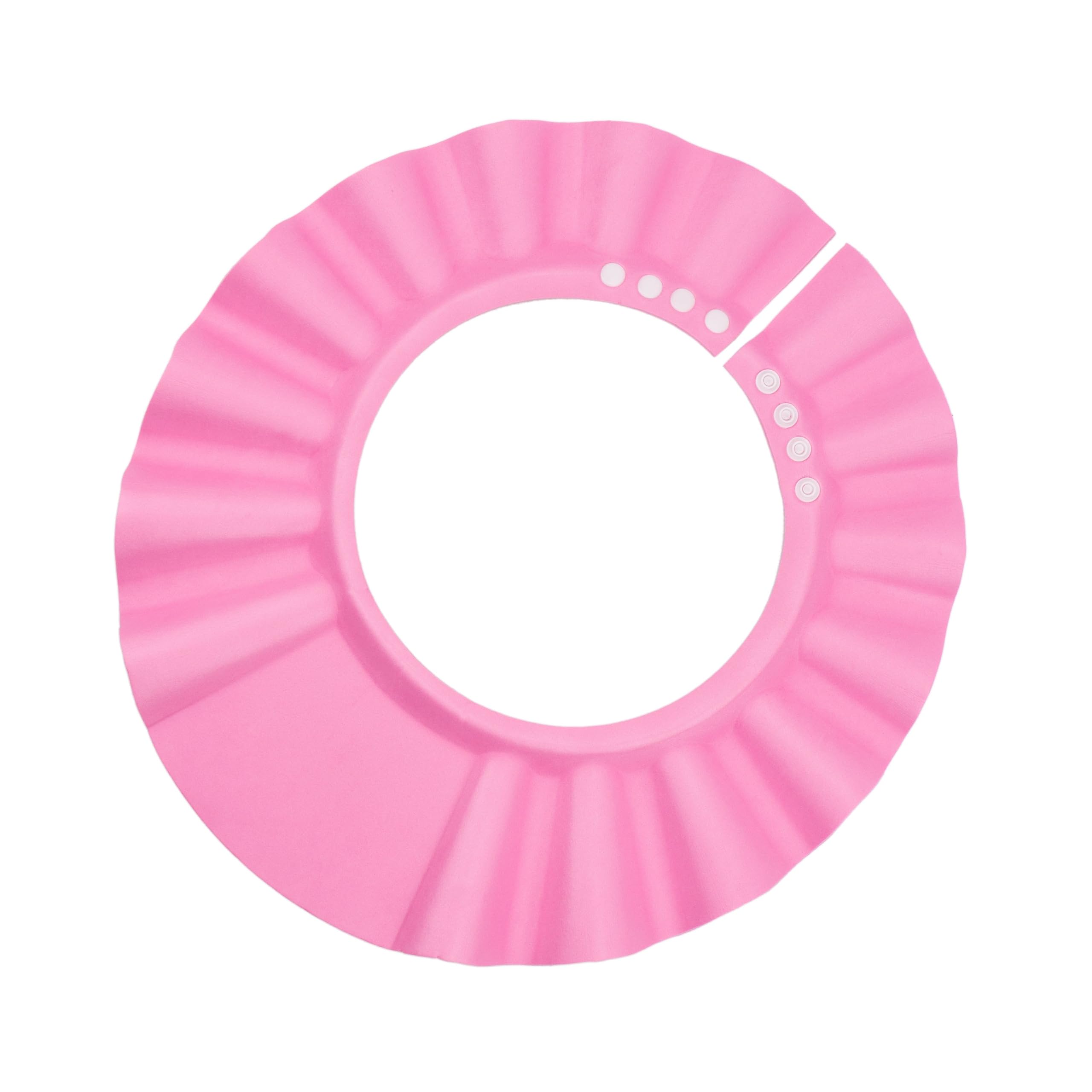Cappellino da Doccia con Visiera per Bambini, Proteggi Occhi contro Shampoo e Schiuma, Protezione per la Doccia, Berretto da Doccia per Bimbi, in Materiale Morbido, Adatto a Bambini 0–9 Anni, Rosa