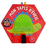  Mon tapis d\'éveil - livre a déplier pour former un tapis - avec des surfaces en silicone, des matières a toucher et un miroir