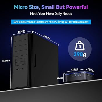 Blackview ミニPC MP60 N5095 16GB 512GB Amazon.com: Blackview Mini PC MP60 Intel N5095, Desktop Mini