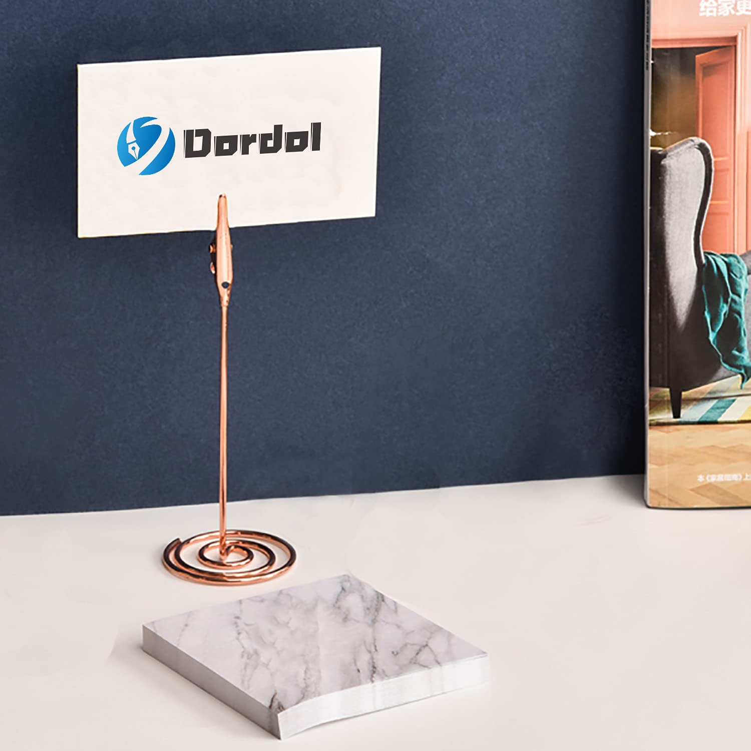 12 Clip Porta Messaggio Con Base - Supporto Per Foto E Note, Per Matrimoni E Ufficio, Oro - Foto 13