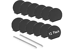 Mini Acrylic Signs - 12 Pack | Versatile Food Labels for Parties,...