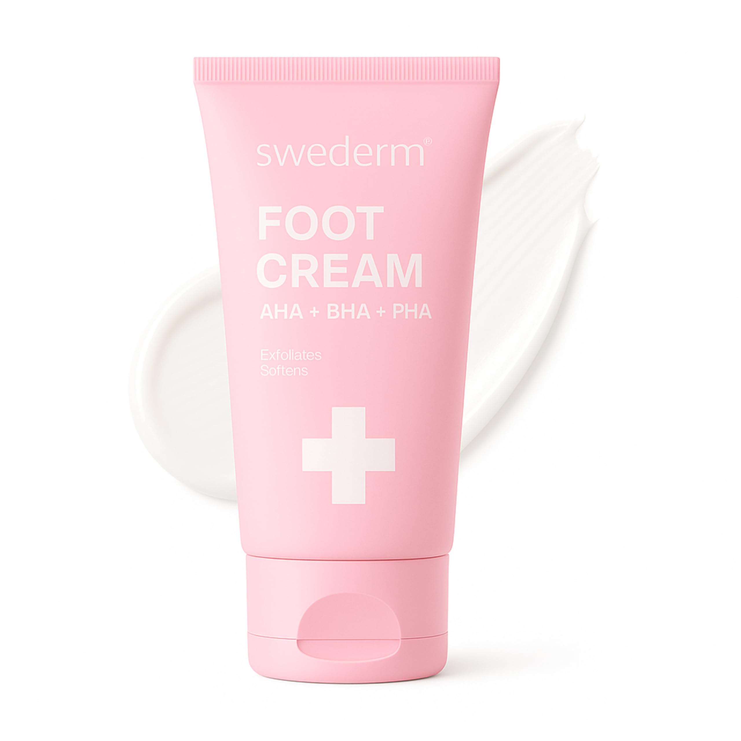 swederm Foot Cream for Dry Cracked Heels, Callus Softener, 2,54 oz