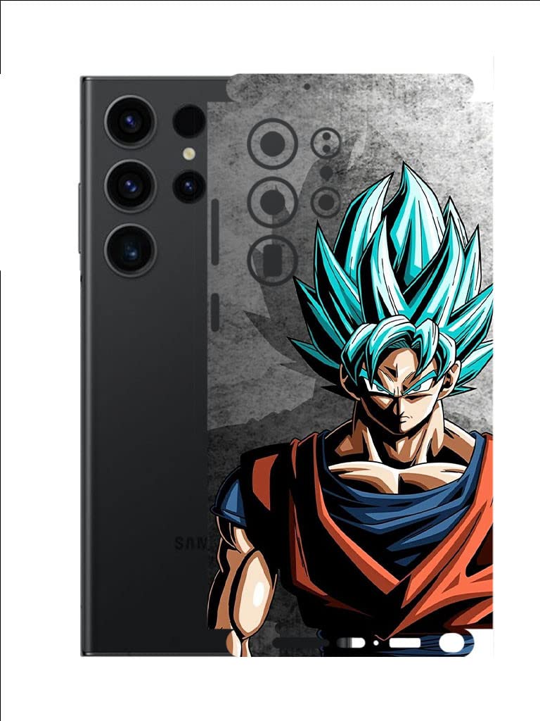 AtOdds - Samsung Galaxy S23 Ultra (5G) Mobile Back Skin Rear Screen Guard Protector Film Wrap (Coverage - Back+Camera+Sides) (Goku) (B0BZQ19DH9) Amazon Price History, Amazon Price Tracker