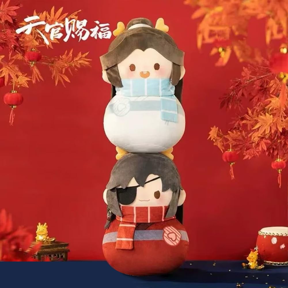 Hua Cheng Plüschfigur Xie Lian, gefüllte Kissen, Anime, PP-Baumwolle, 40 cm, weiches Sofakissen, Zuhause, Schlafzimmer, Bettdekoration, Geschenke für Fans, 2 Stück