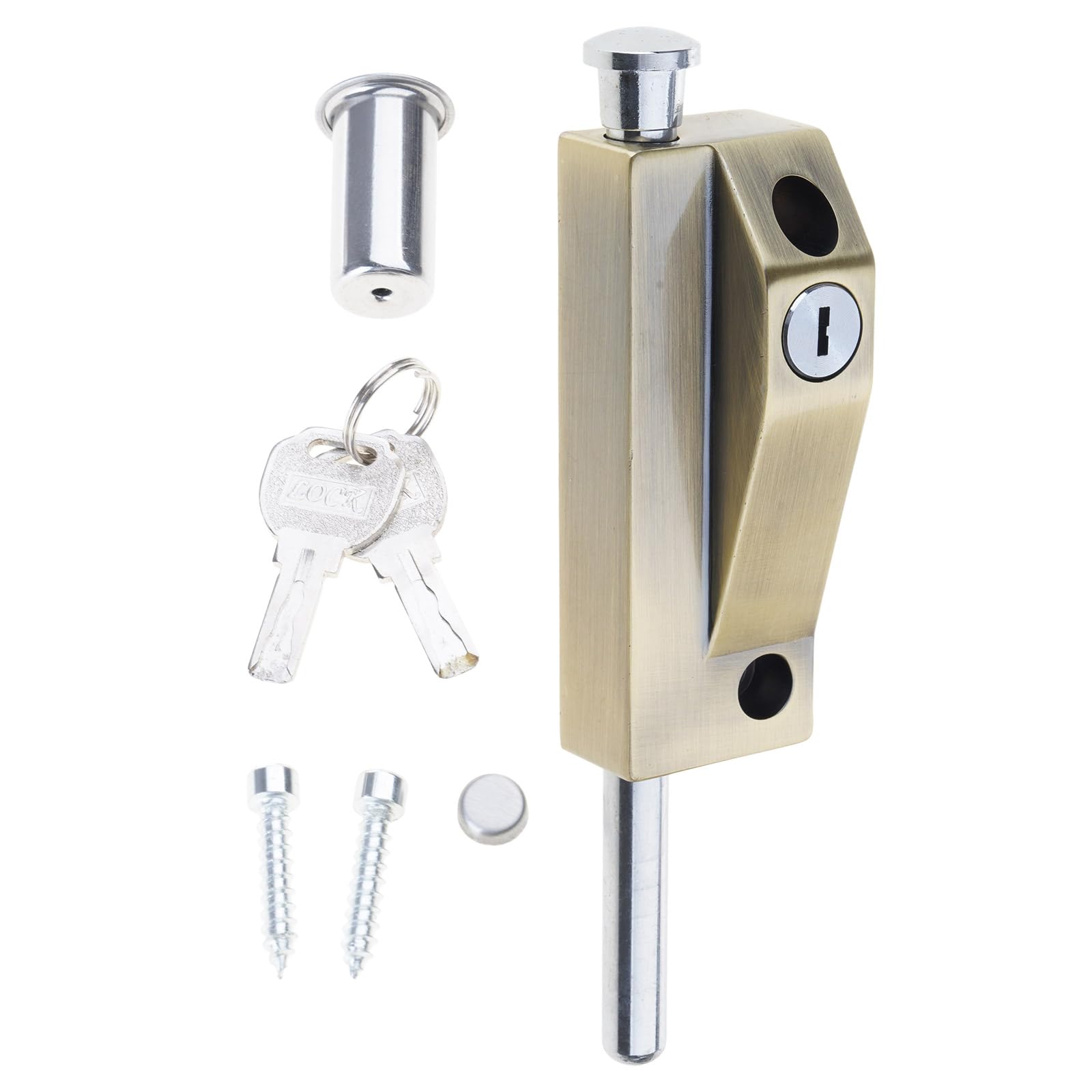 Tertioi Kiyatani Wood Door Spring Floor Sliding Latch Anti-Theft Glass Door Home Hardware Sliding Latch