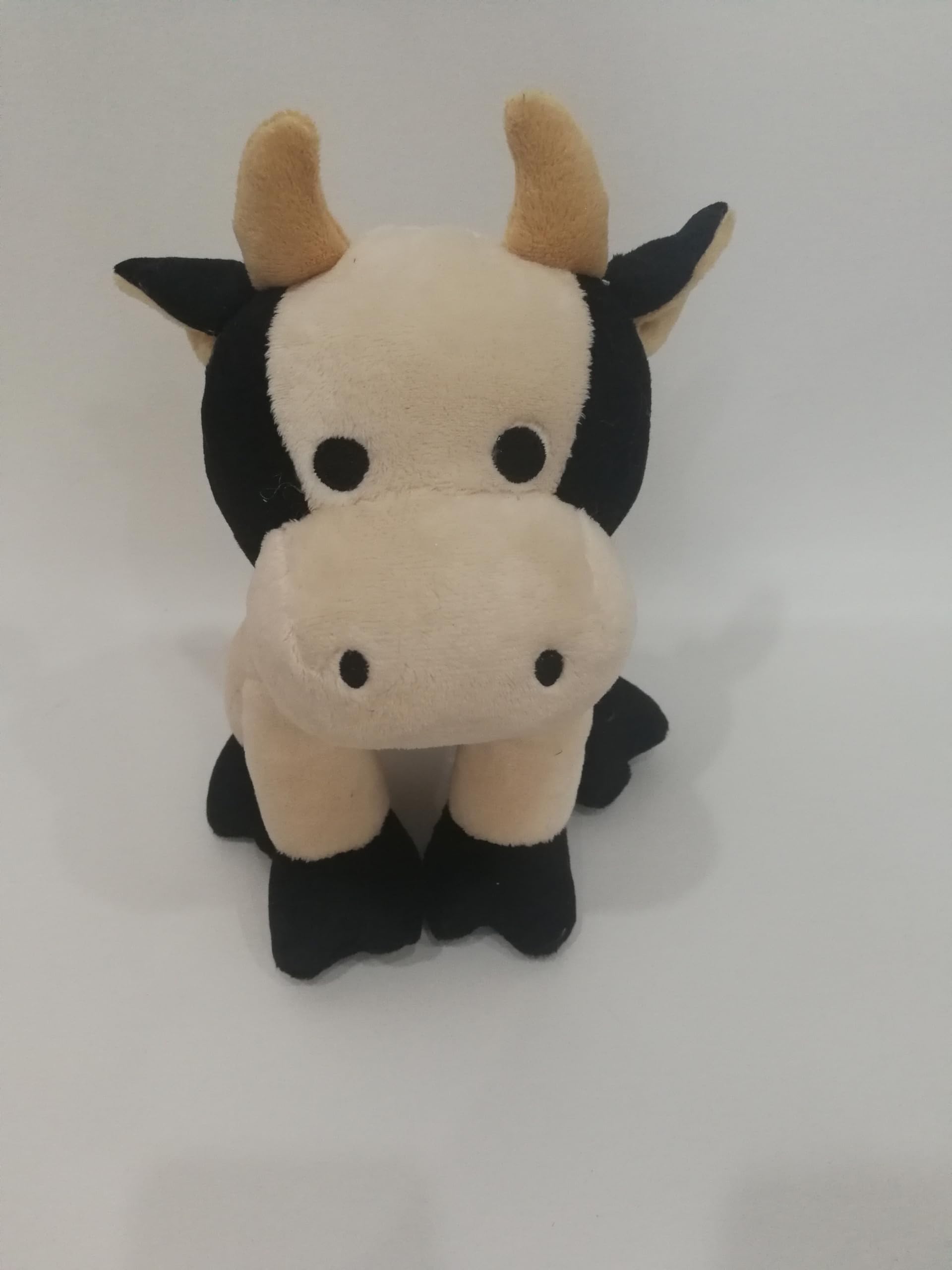Dortech Cute Cow Door Stop for Home, 1kg Heavy Weighted Animal Door Stopper Floor, Soft Cuddly Fabric Stuffed Decorative Animal Door Stopper for Interior, Kids Room, Bedroom, Home & Office Décor