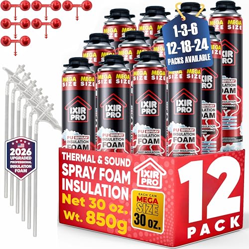 ixirpro Spray Foam Insulation Can (12 x 30 oz. /