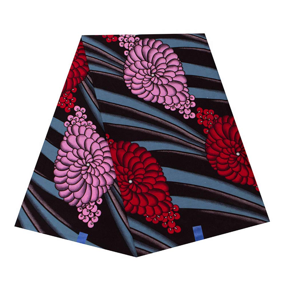 Real veritable Wax Dashiki Prints Cotton Fabric, Real Wax Ghana Fabric African Textile Smoke Gray