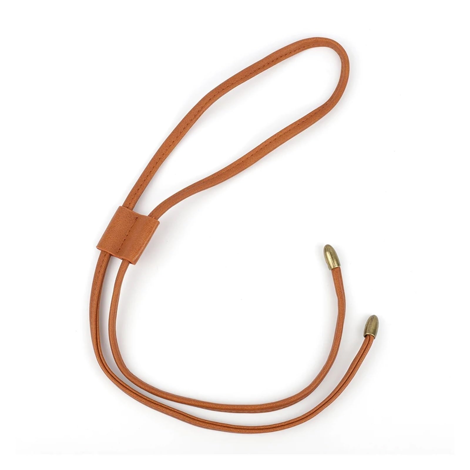 Lyhydma Women's Tan-Bronze Drawstring Cord Bucket Bag Drawstring Detachable Pu Leather Strap Diy Replacement Rope Backpack Beam Pocket Purse Accessories(Tan-Bronze)