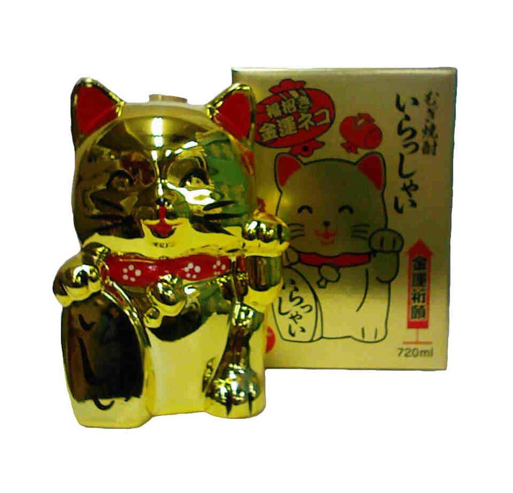 Amazon.co.jp: 藤居酒造 いらっしゃい金運招き猫 [ 焼酎 25度 720ml