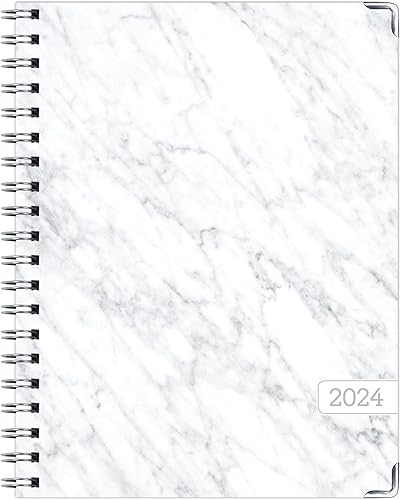 Miniatura 8 de Agenda 2024 de tapa dura (noviembre de 2023 a diciembre de 2024) Agenda diaria, semanal, mensual y anual de 8.5 x 11 pulgadas. Marcador, carpeta de