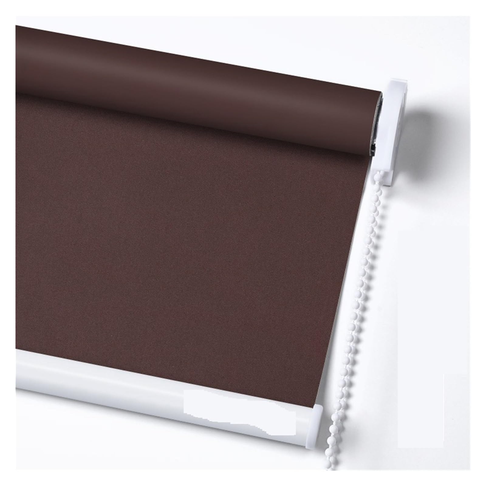 Store enrouleur occultant café W50 x H180cm pour fenêtre et porte