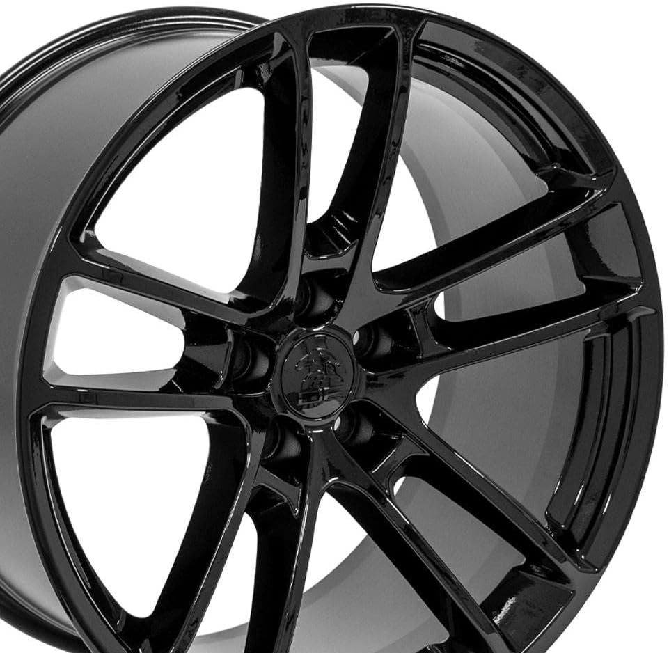 OE Wheels DG23 20 Inch Rim Fits Charger/Challenger SRT Hellcat Style 5x115 20x10 Gloss Black - Hollander 2718 (1)
