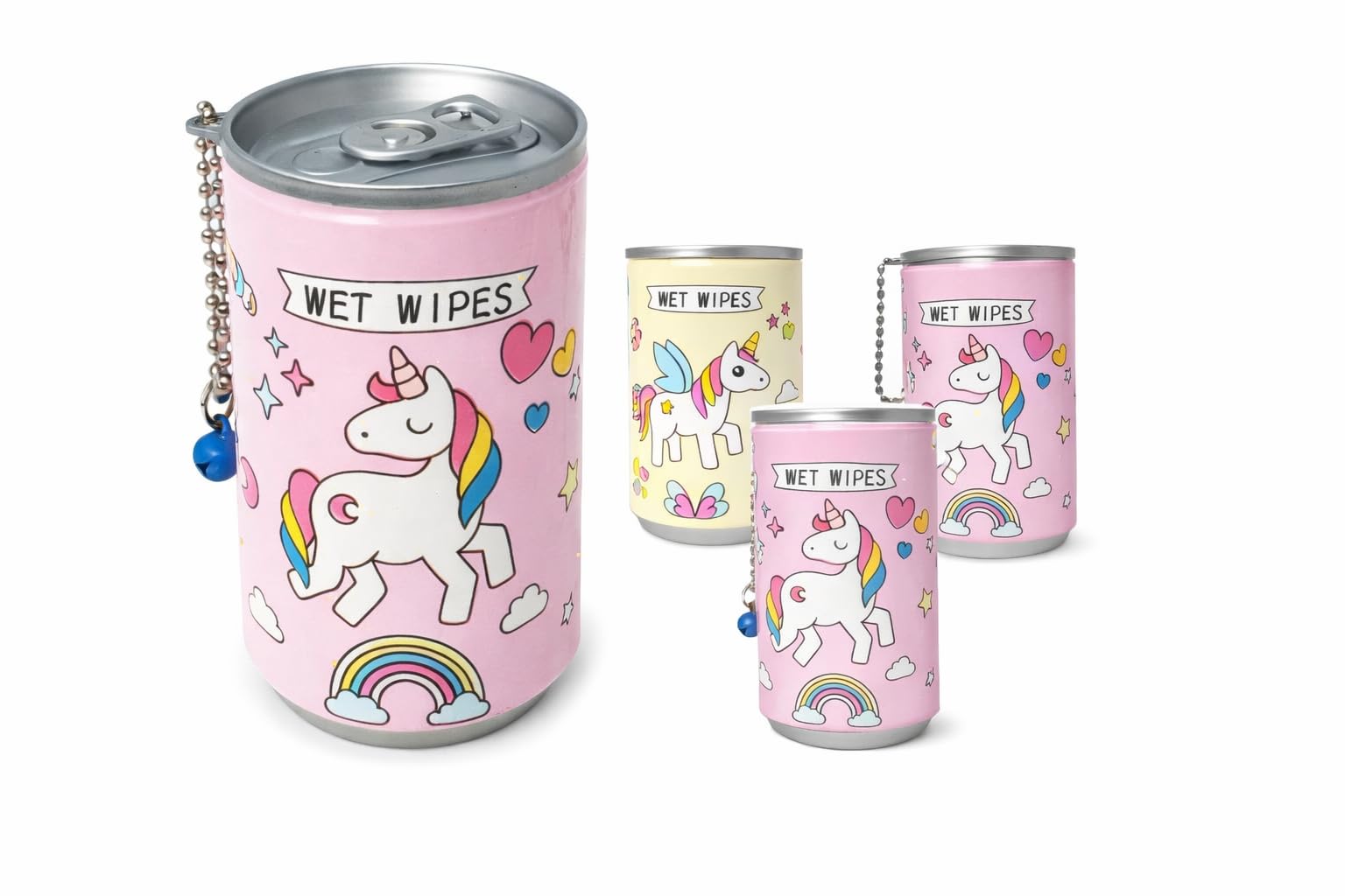 Pocket-sized, portable, cartoon print, kids Wet Wipes for cleaning the face and body 30 Piece Napkins Moist Disposable Face Tin Case Gentle Antibacterial Skin-Friendly Mild Cleansing Baby Safe -4Pcs-image-15