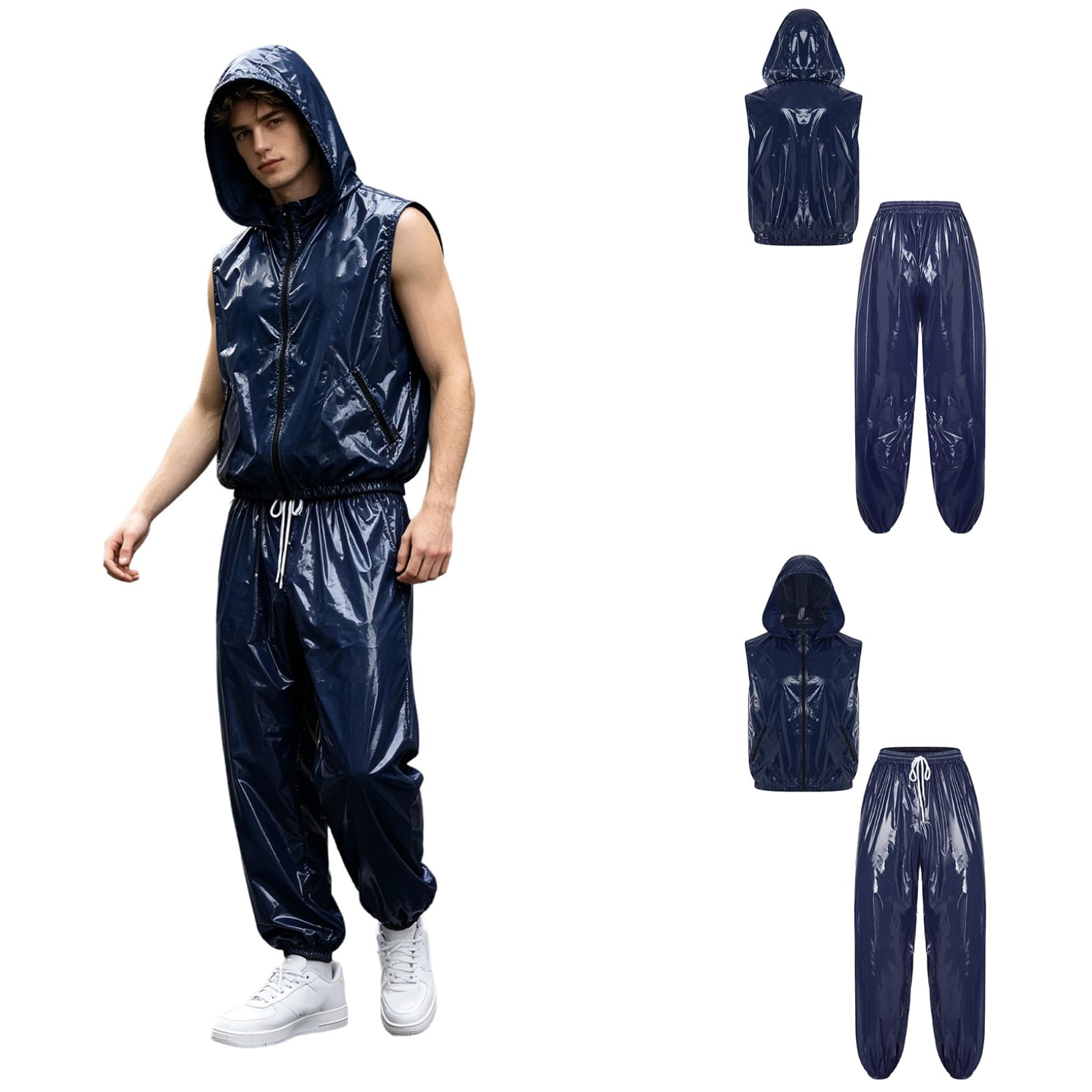 Uomo Abbigliamento Felpa Uomini Palestra Slanciato Completo Fitness | Pcs Set,Combinazione Con Cappuccio Festival Rave,Tasche,Viaggiare,Running,Abbigliamento Da Lavoro,Caccia,Gym,Sport,Jogging