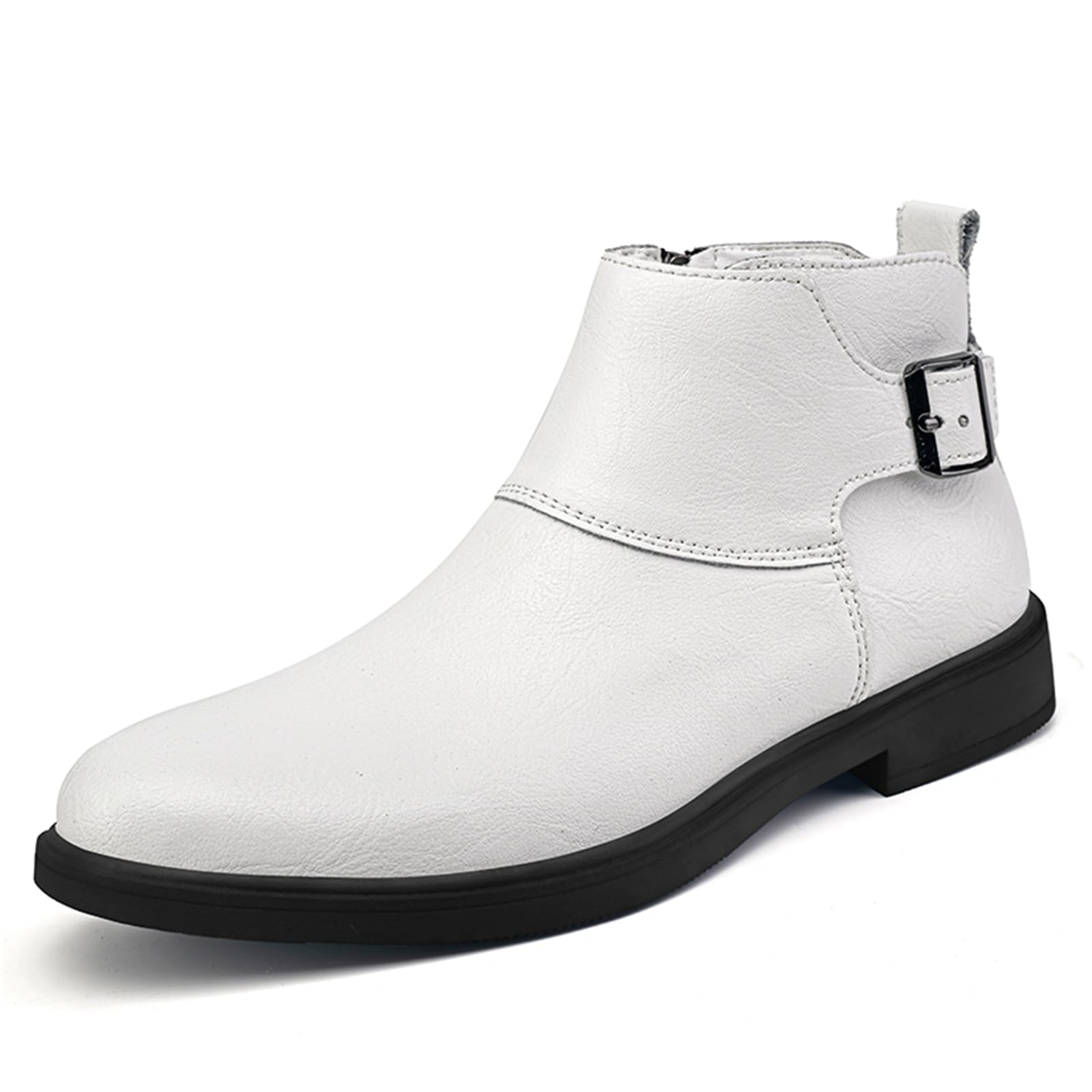 Abborora Mens Chelsea Boots Leather Dress Boots for Men