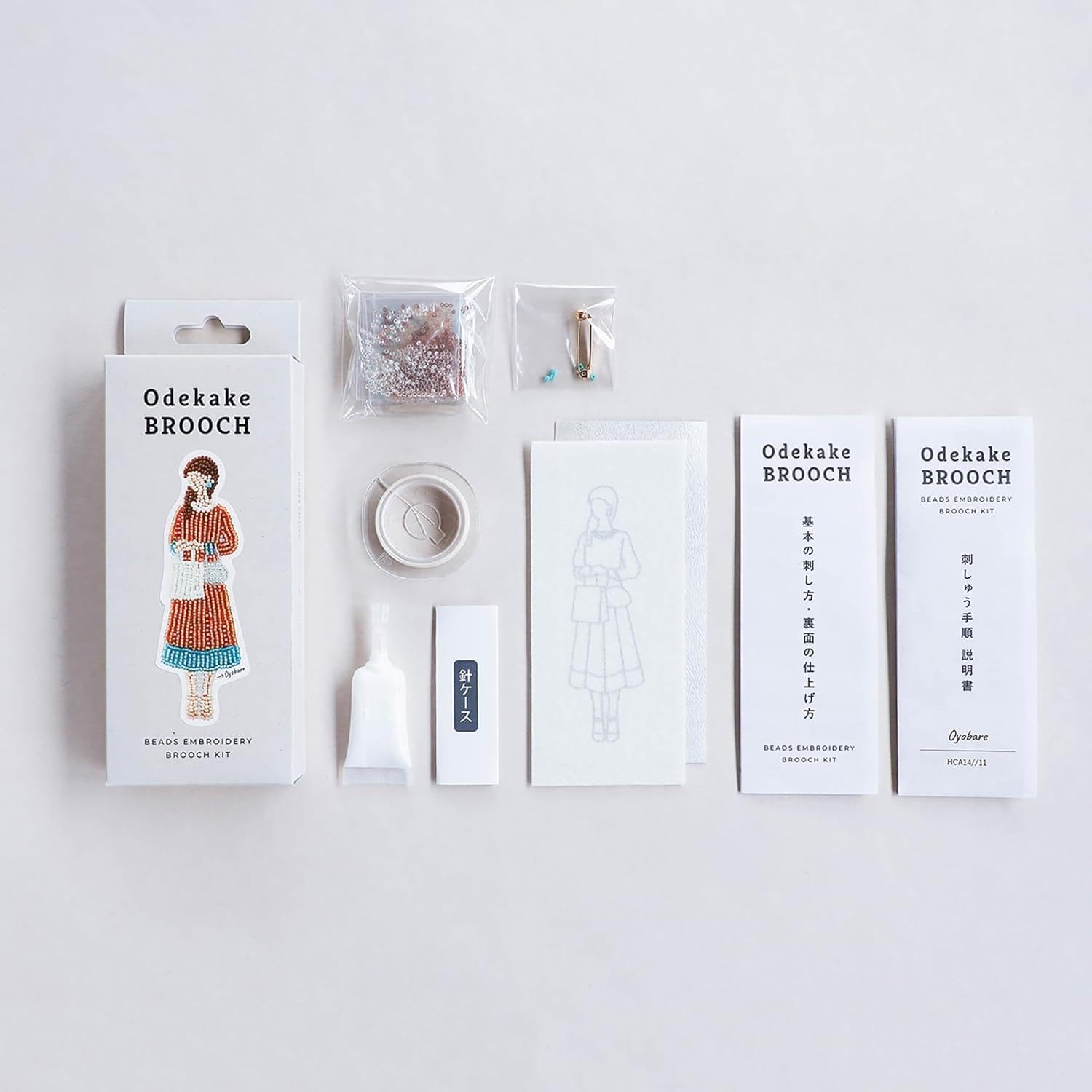 Miyuki HCA14//11 Bead Kit, Going Out Brooch Kit